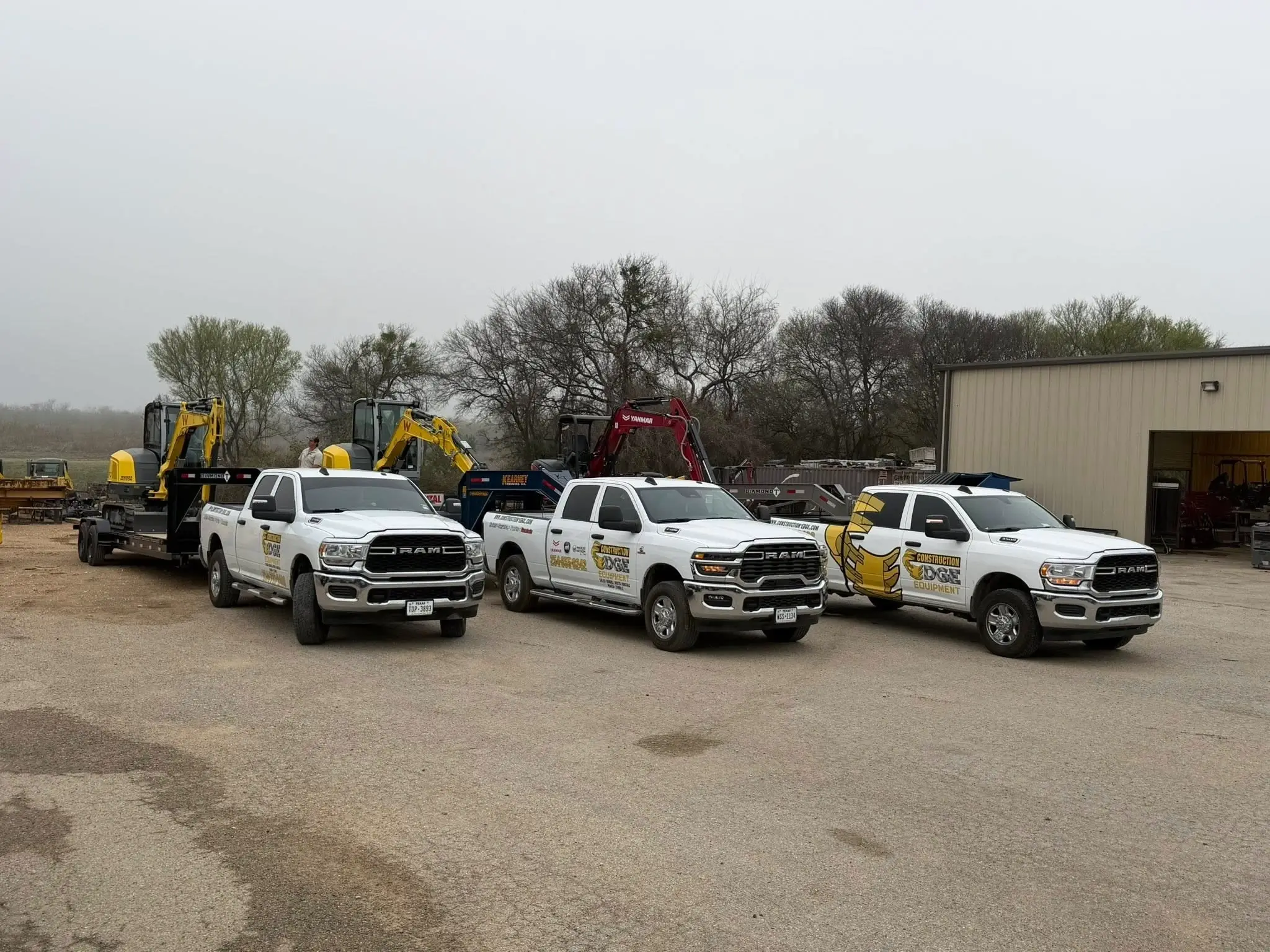 Service Trucks at Construction Edge